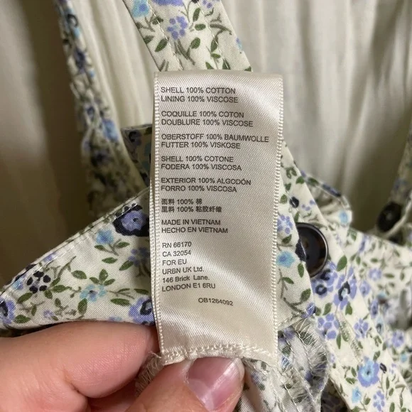 FREE PEOPLE PETUNIA MINI DRESS in Tea Combo Size Small NWT - Picture 10 of 10